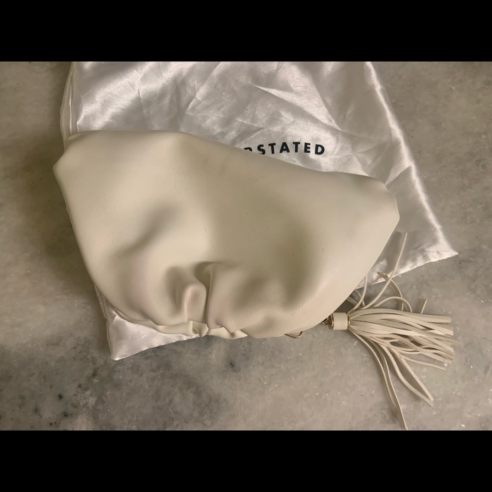 Understated leather clutch